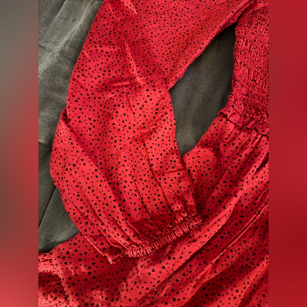 GAP Red Textured Dress - Picture 5 of 9